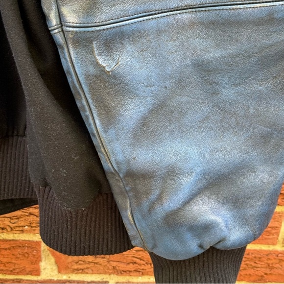 Vintage 90’s Y2K Pelle Pelle Wool And Leather Varsity Jacket Size 4XL - Picture 16 of 16